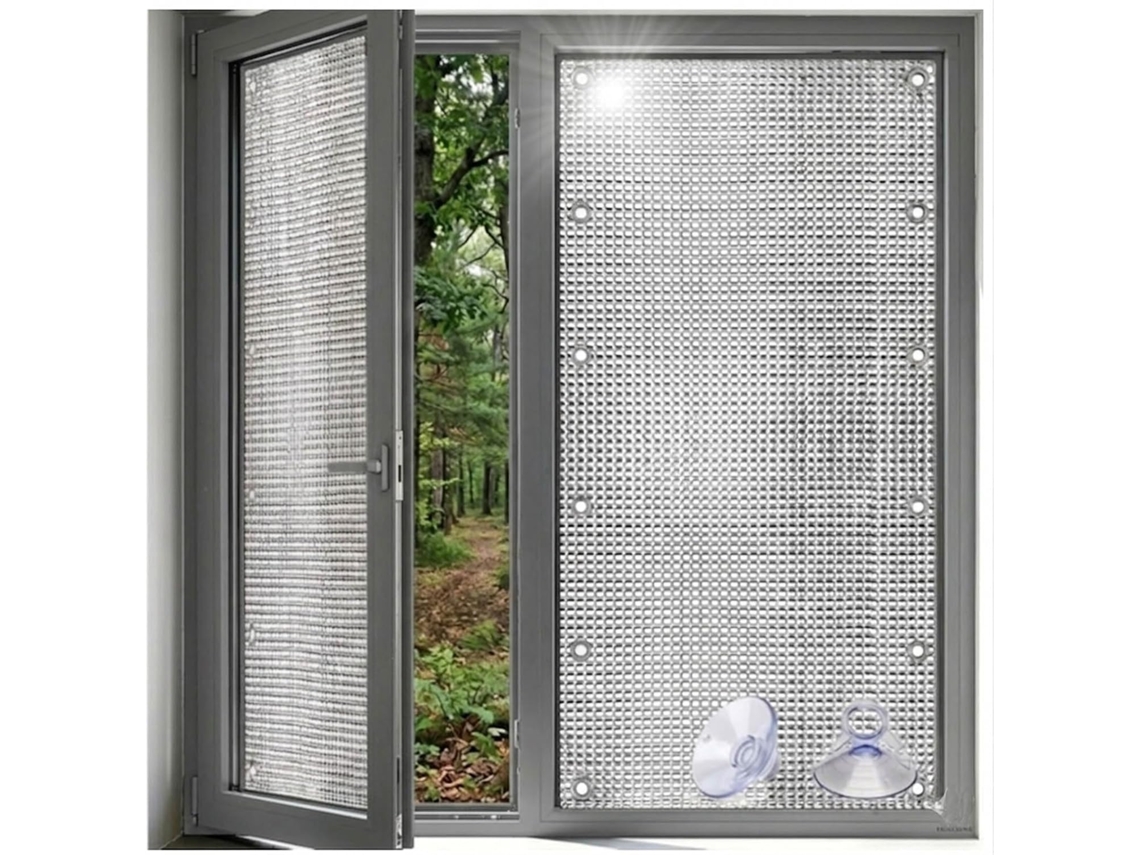 Película De Proteção Solar Para Janelas, Isolamento Térmico Refletivo Em Alumínio 100 Cm 200