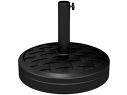 Base Cemento 18 Kg, Supporto Rotondo, Pali 32/38/48mm, Nero, ZENCORE SERVICES