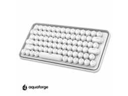 Teclado Mecânico Bluetooth Sem Fio Switch Vermelho Branco