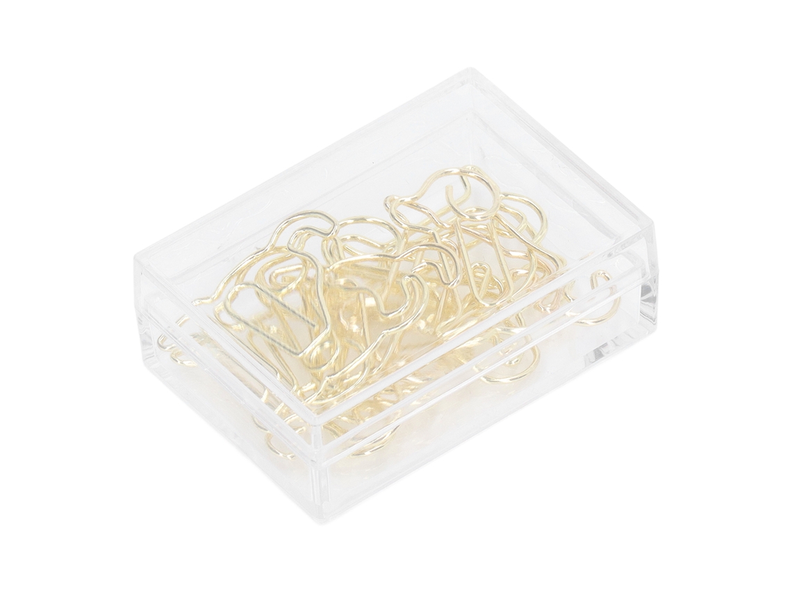 100 Clip De Papel De Metal Dorado Antirrojo Resistente Cute Mini Pequeño Para Archivos Perro