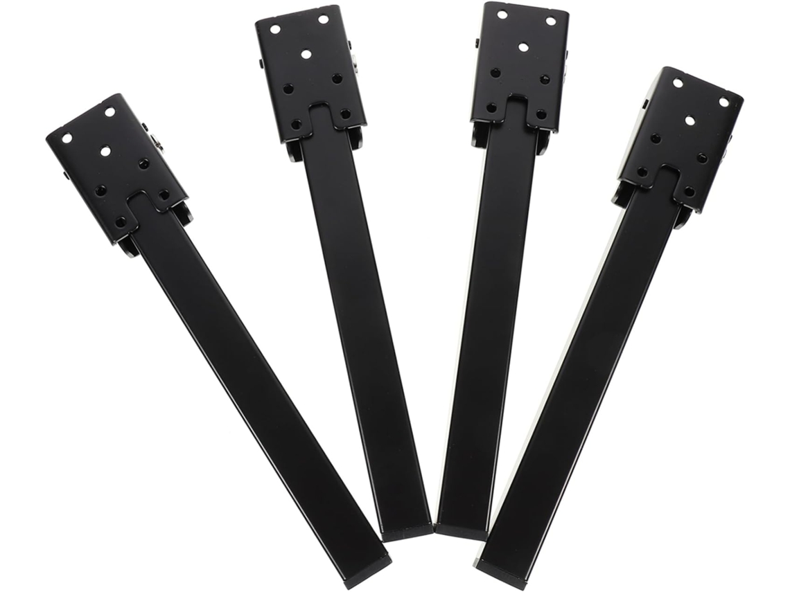 Conjunto De 4 Pés Mesa Dobráveis Para Móveis, Resistentes E Pretos, Com Alta Capacidade De Carga Para Mesas E