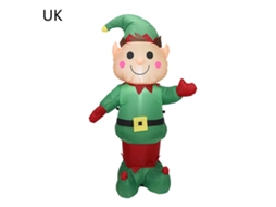 Laxiscreed Elfo De Natal Inflável Para Jardim E Decoração Exterior