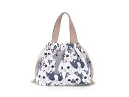 1 lancheira com zíper, bolsa para lancheira Slowmoose Cat