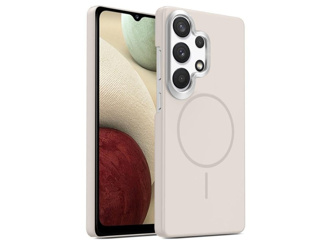 Capa Para Samsung Galaxy A13 4g Fina Circular Magsafe À Prova De Choque Dourada Em Policarbonato Summit Stone