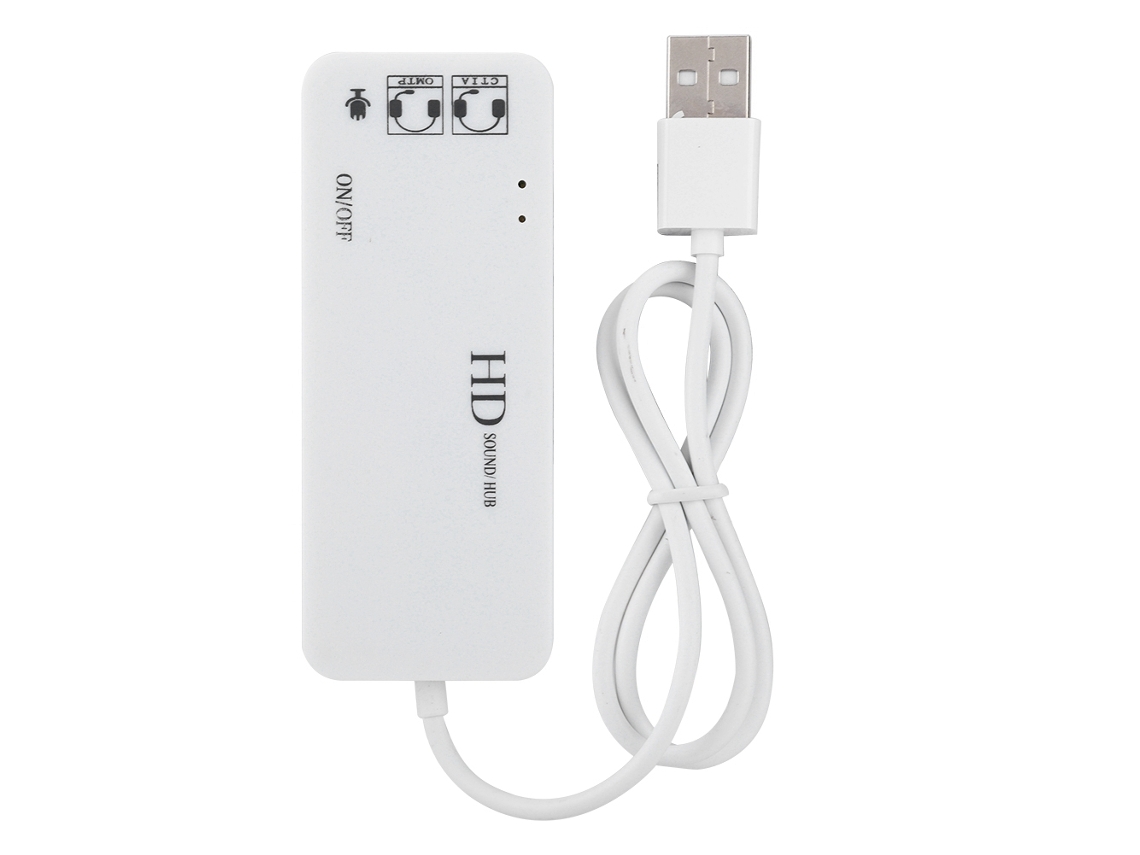 Hub Usb 3 Portas LAXISCREED 7.1 Branco