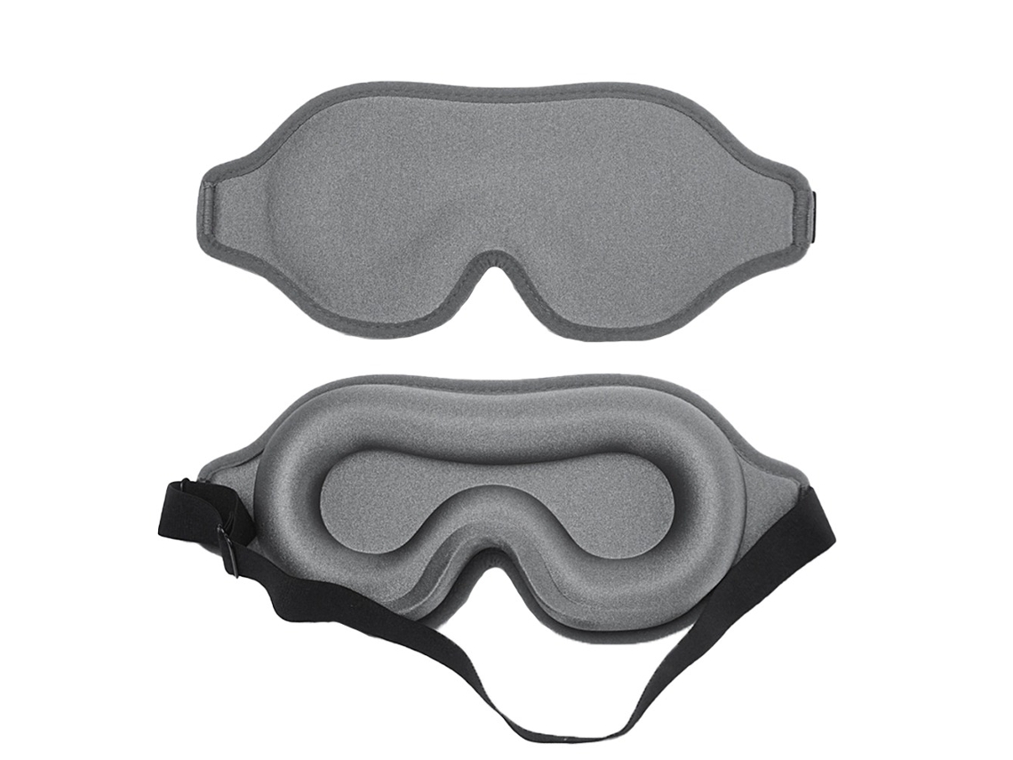 Máscara de Dormir, Lycra Dupla Face: Design 3d para Escuridão Total, Sono Confortável e Relaxamento em Casa AQUAFORGE
