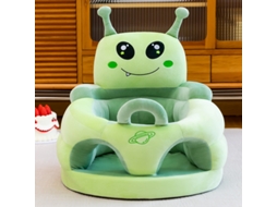 Cadeira De Apoio Para Bebé Eifson Sofá De Peluche Com Encosto Alto E Base Antiderrapante - Verde