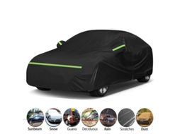 Capa De Carro Impermeável Com Proteção Solar Capa Universal Com Porta Lateral Com Zíper E Faixas Refletivas (m) Cuich