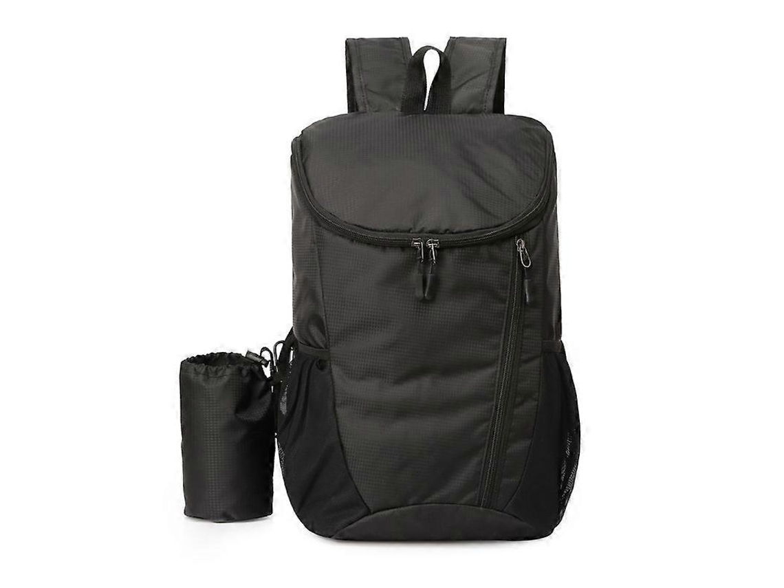 Mochila De Caminhada, Impermeável E Durável, Leve, Dobrável, Para Viagens, Camping E Atividades Ao Ar Livre, Preta 42*28*20cm