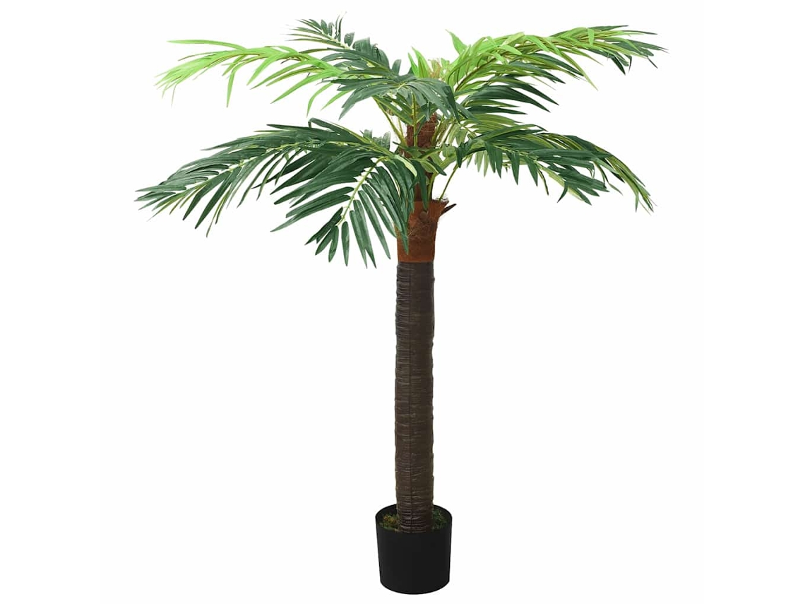 Conjunto 1 Palmeira Phoenix Artificial Vidaxl Verde Plástico