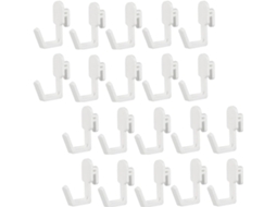 Conjunto De 24 Ferramentas Com Gancho Em Formato De J Para Painéis Perfurados E Peças Plásticas.