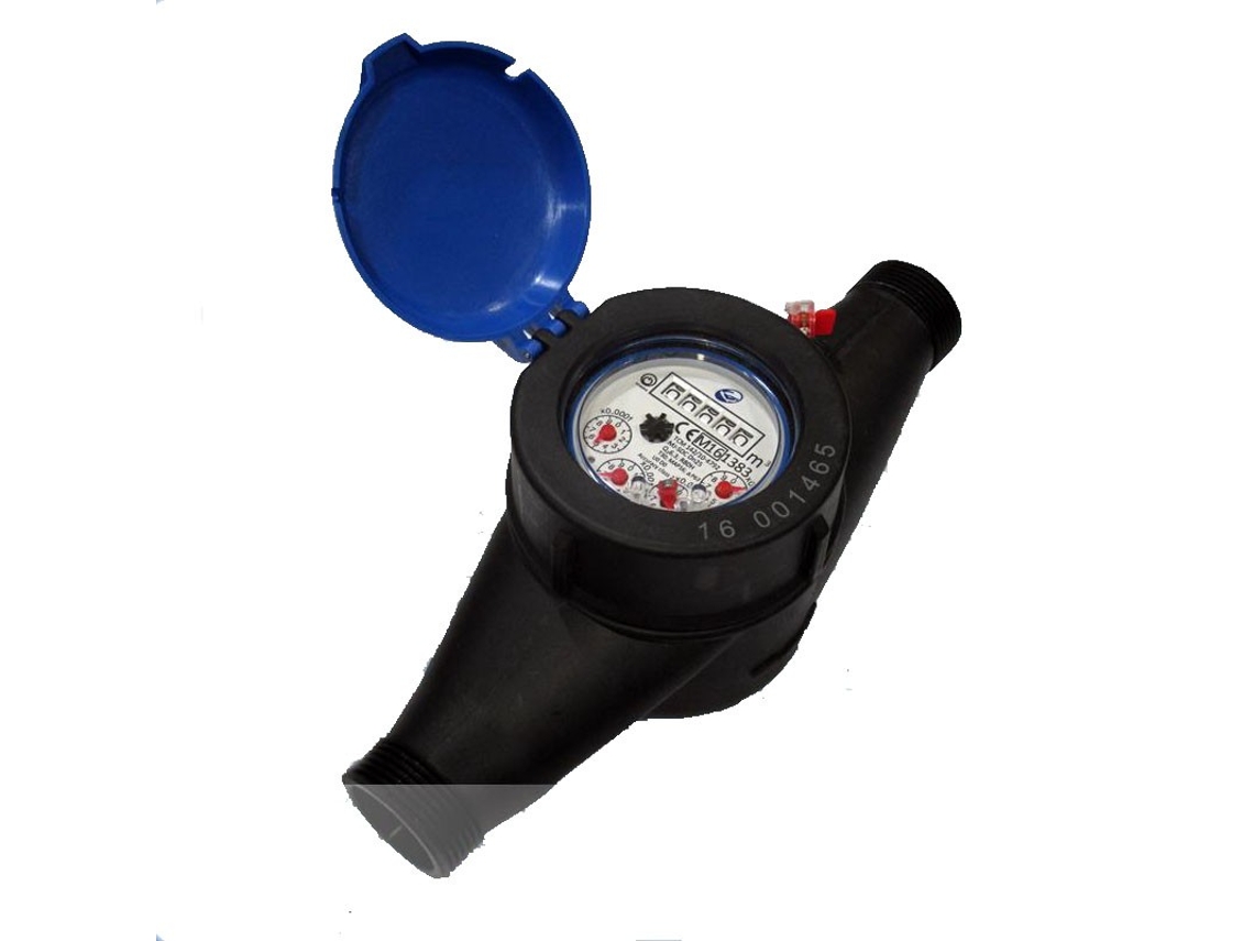 Medidor De Água Fria Geconta Mj Sdc Dn 25 | Jato Múltiplo | Esfera Seca | Conexão De 1” | Composto Máxima Precisão E Durabilidade Com O Medidor De
