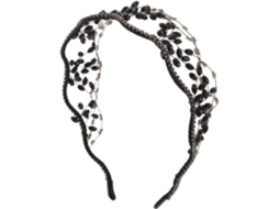 Tiara Preta De Cristal Com Strass E Miçangas Brilhantes, Elegante E Perfeita Para Casamentos E Festas.