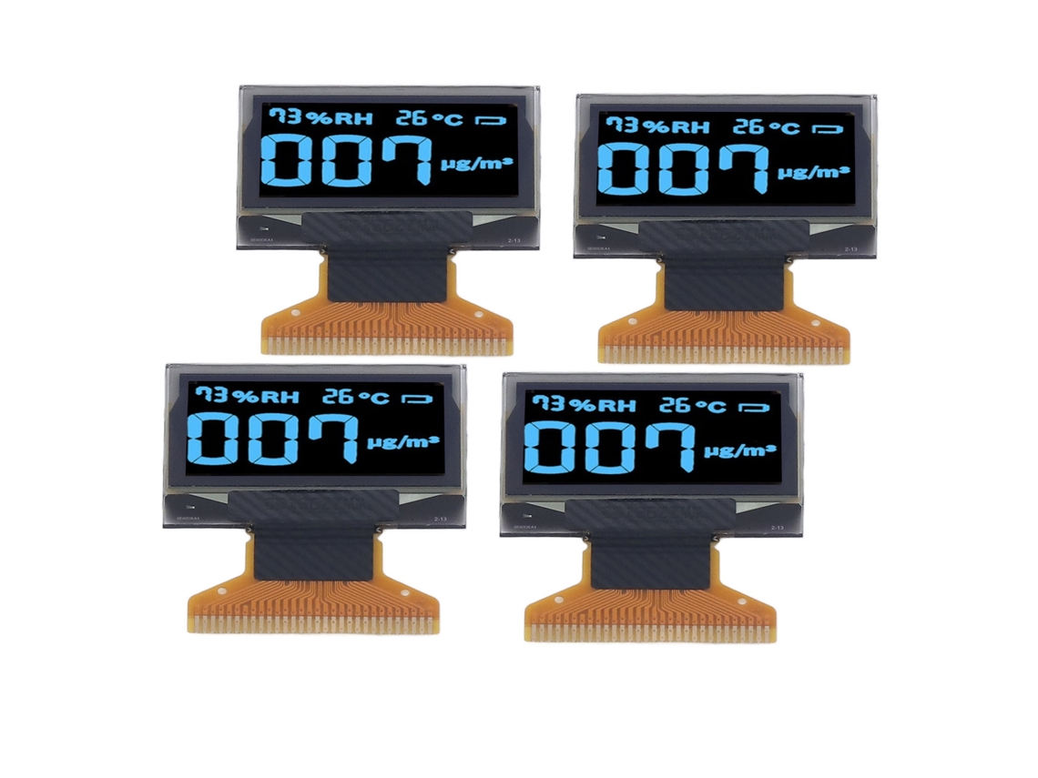 Tela Oled 0.96 Polegada 4 Unidades, 30pin, Resolução 128x64, Exibição Clara E Azul