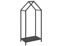 Firewood Rack, Firewood Racks Vidaxl Preto Aço (40 X 25 X 90 Cm)