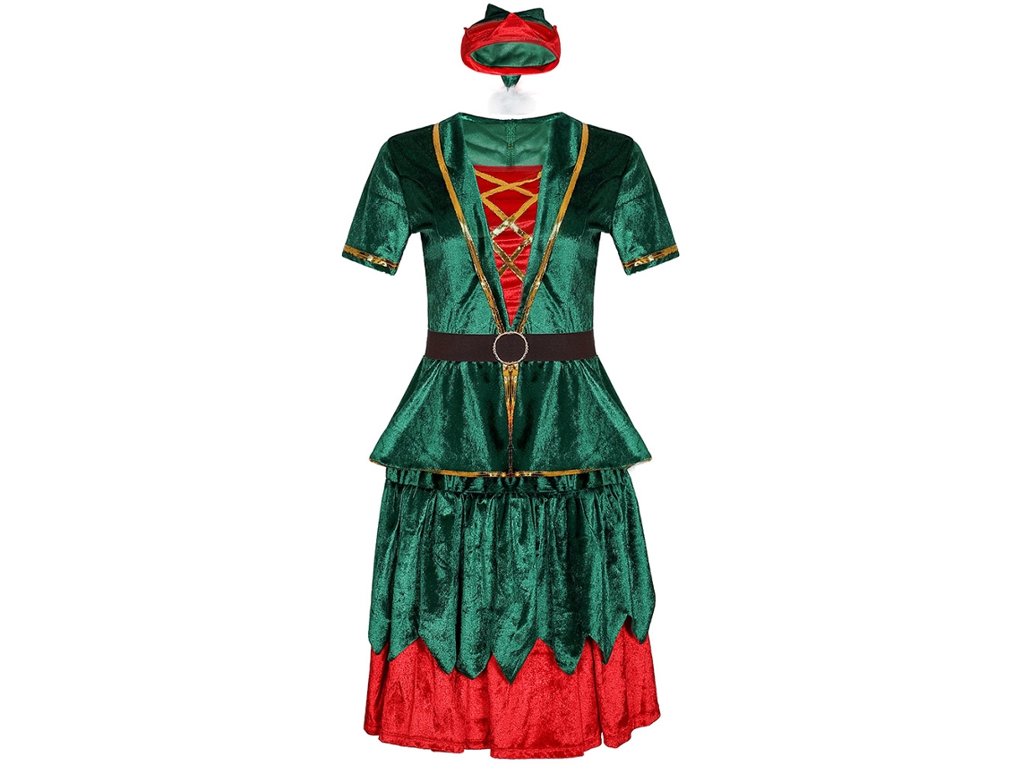 Laxiscreed Fantasia De Natal Para Casal, Disfarce De Elfo Verde Para Adultos, Ideal Para Festas Natalinas