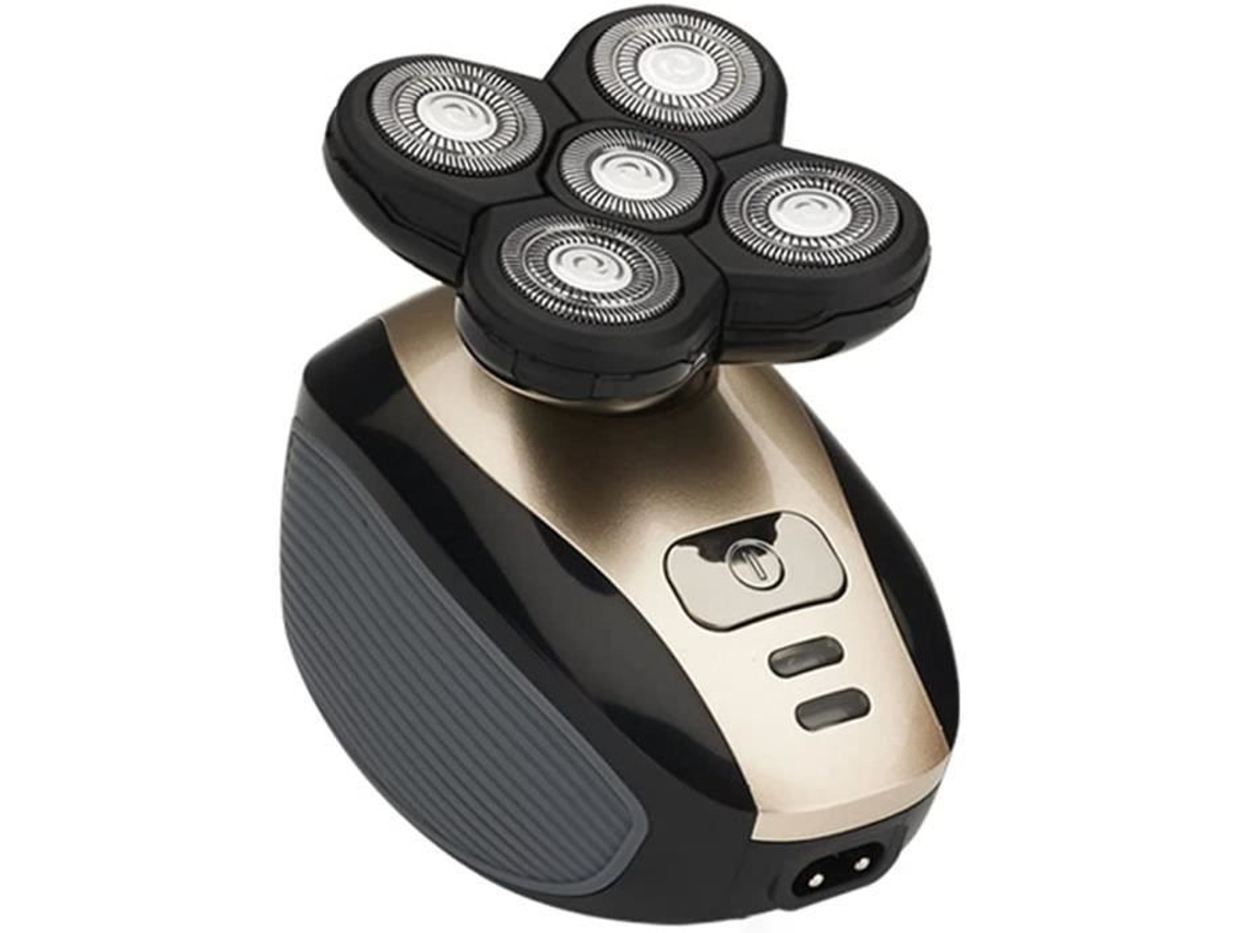 Lk-1800 5 em 1 4D recarregável barbeador elétrico para homens cabeça careca 5 cabeças flutuantes barba nariz aparador de orelha barbeador 517 S/MARCA