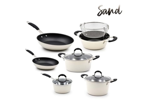 Trem De Cozinha Indução 6 Peças De Areia Celar