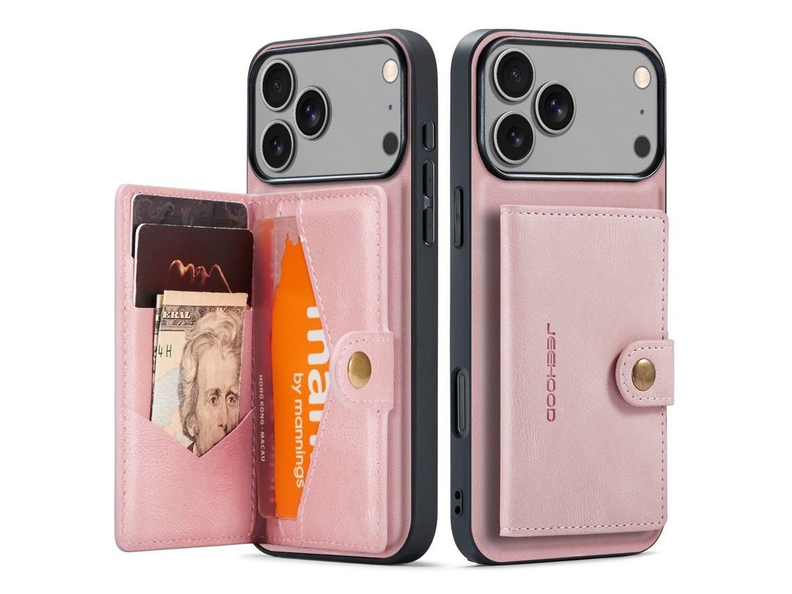 Capa Carteira Para Iphone 17 Pro Com Capacidade Para 4 Cartões Notas.