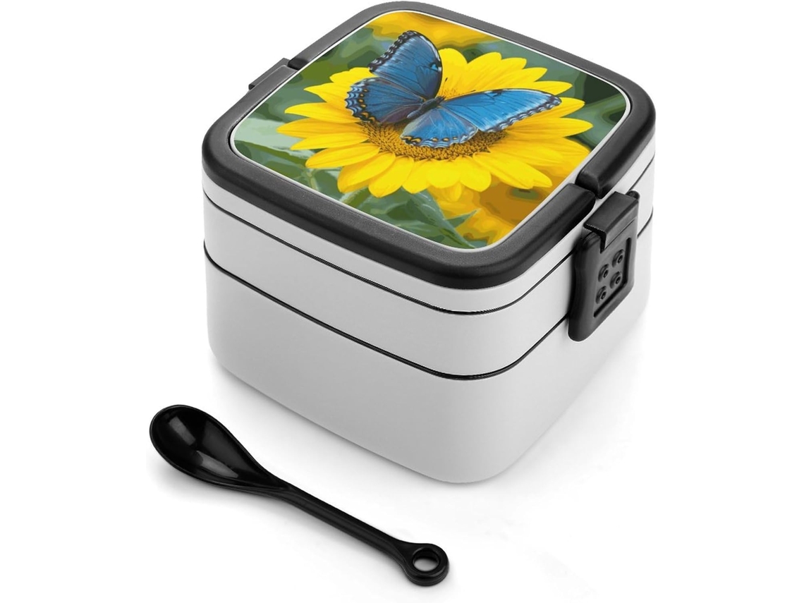 Marmita Bento De Dupla Camada Com Design Moderno E Minimalista, Empilhável, À Prova De Vazamentos, Retangular, Ideal