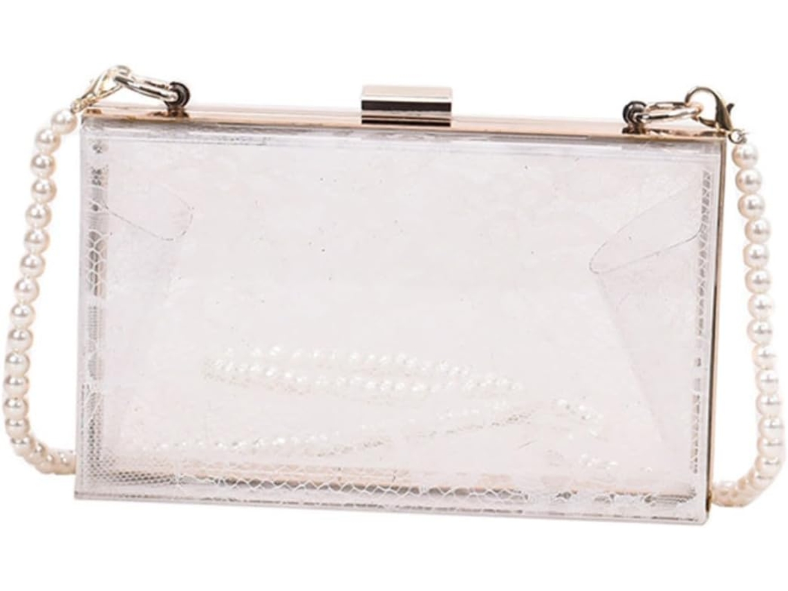Bolsa De Ombro Transparente Feminina, Elegante E Resistente, Para Guardar Seu Celular.
