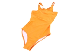 Traje de Banho uma Peça Laranja Amarelo M