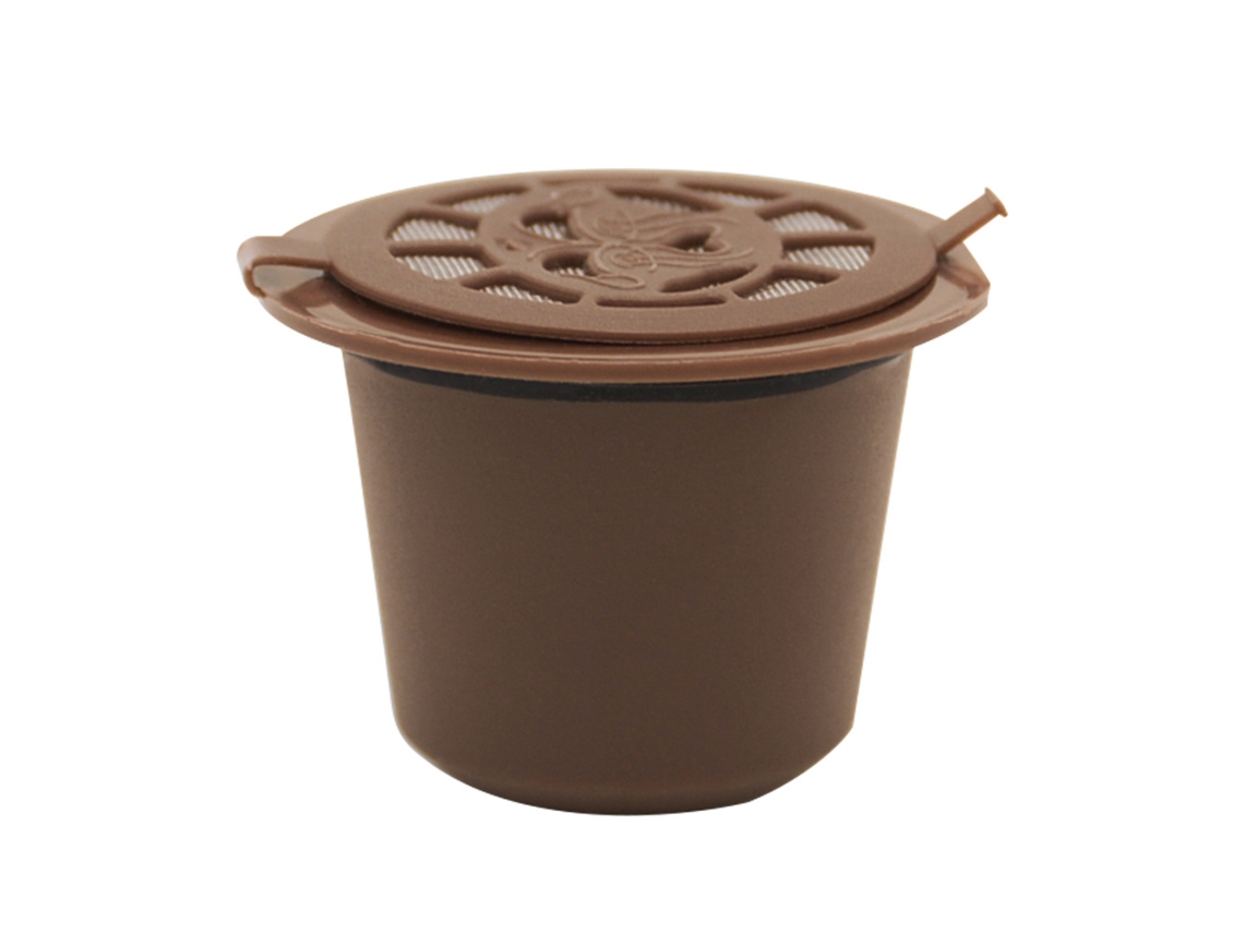 5 Cápsulas de Café Reutilizáveis em Castanho DUREFORWARD