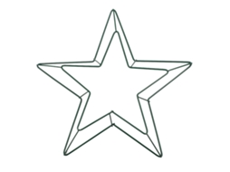 Anel De Ferro Relíquia 30cm Verde Forma Pentagrama