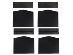 4pcs Mini Lousa Dupla Face de Madeira, Decorativa, Mesa, Casa, Bar, Hotel, Eventos, Natal | S/MARCA