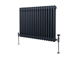 Radiador Tradicional Horizontal De 2 Colunas Em Cinzento Antracite – Aço Carbono 1,5 Mm, 3499 Btu, Pintura Em Pó Tripla,