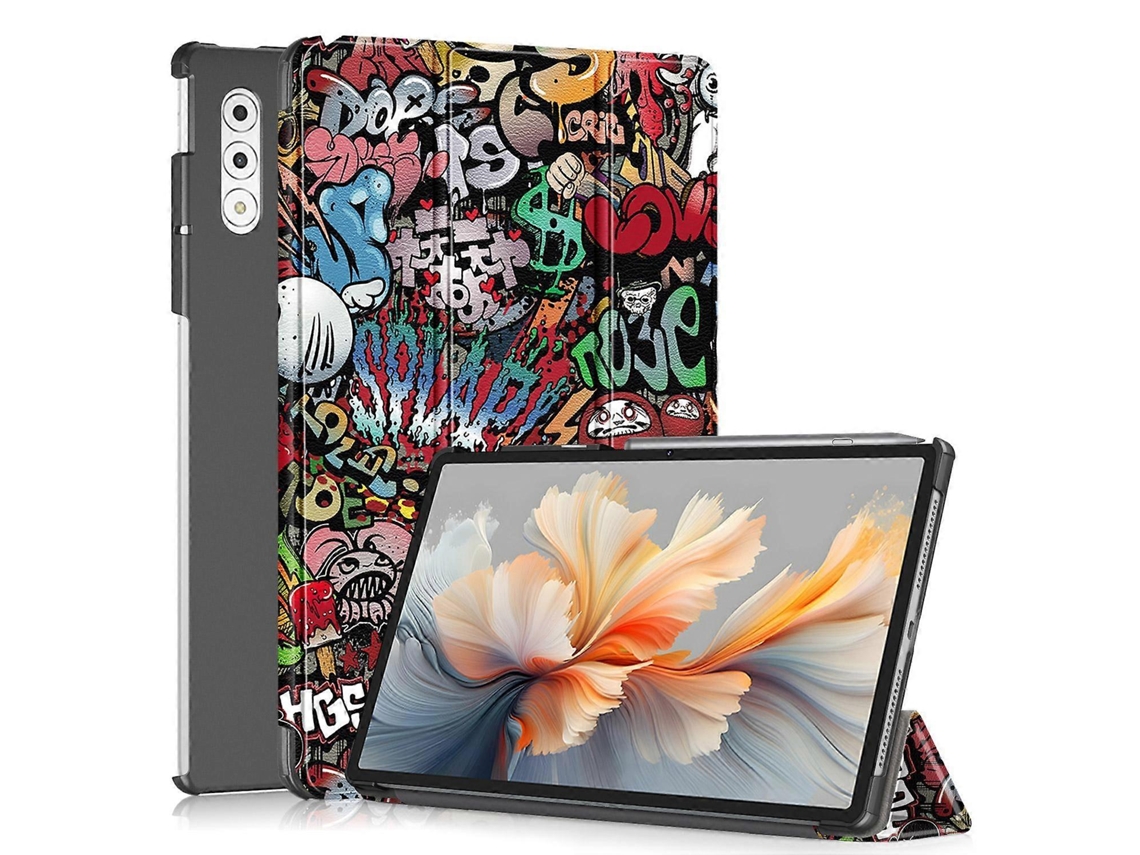 Capa De Couro Dobrável Tripla Para Tablet Lenovo Yoga Tab Plus Custer