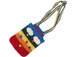 Bolsa De Ombro Feminina De Lã Tricotada Colorida, Peça Única, Perfeita Para Uso Diário E Passeios.