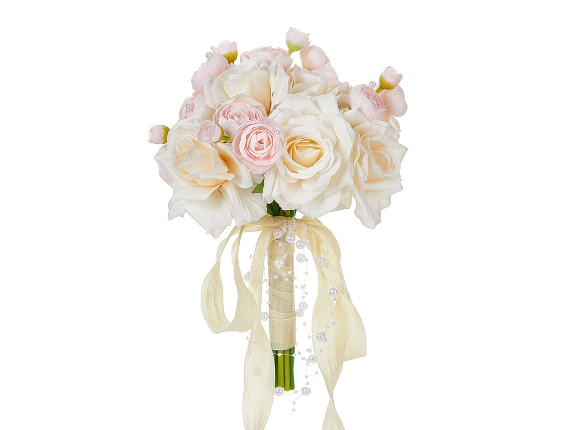 Bouquet de Noiva Rosas Camadas Cor de rosa Claro para Casamento de Alta Qualidade LAXISCREED