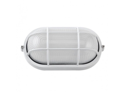 Luminária De Parede Oval Grande Branca 1xe27 11,5x27,5x15,5 Cm Fabrilamp