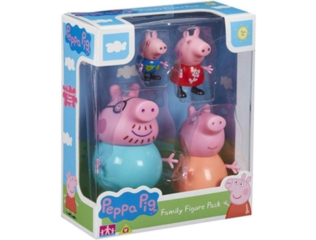 Figuras Peppa Pig BANDAI 4 figuras