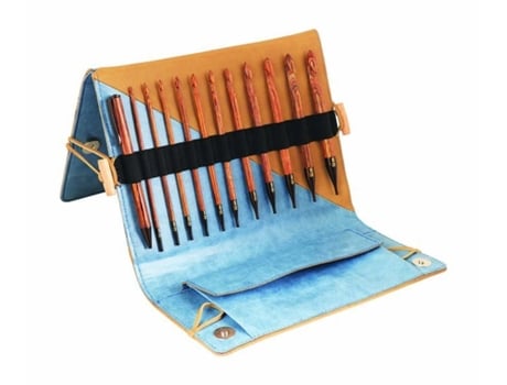 Kit De Crochê Tunisiano Crochet Knitpro 31286 Ginger, Madeira, Marrom, Diverso