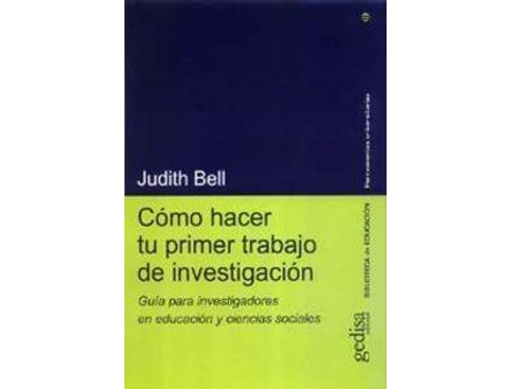 Livro Como Hacer Tu Primer Trabajo De Investigación de Judith Bell (Espanhol)