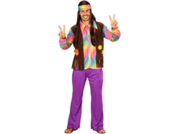Fato de hippie arco-íris para homem