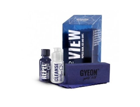 Produto de Limpeza GYEON Q2 View Kit repelente de vidros