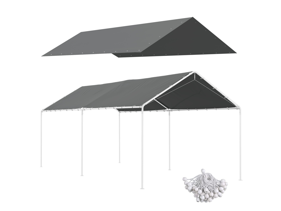 Gazebo com Mosquiteiro, 3x3 metros, Estrutura Metálica, Cobertura Poliéster, Bege, SINI TECH STORE
