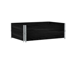 Pallet Collar, Pallet Collars Vidaxl Preto Madeira (120 X 80 Cm)