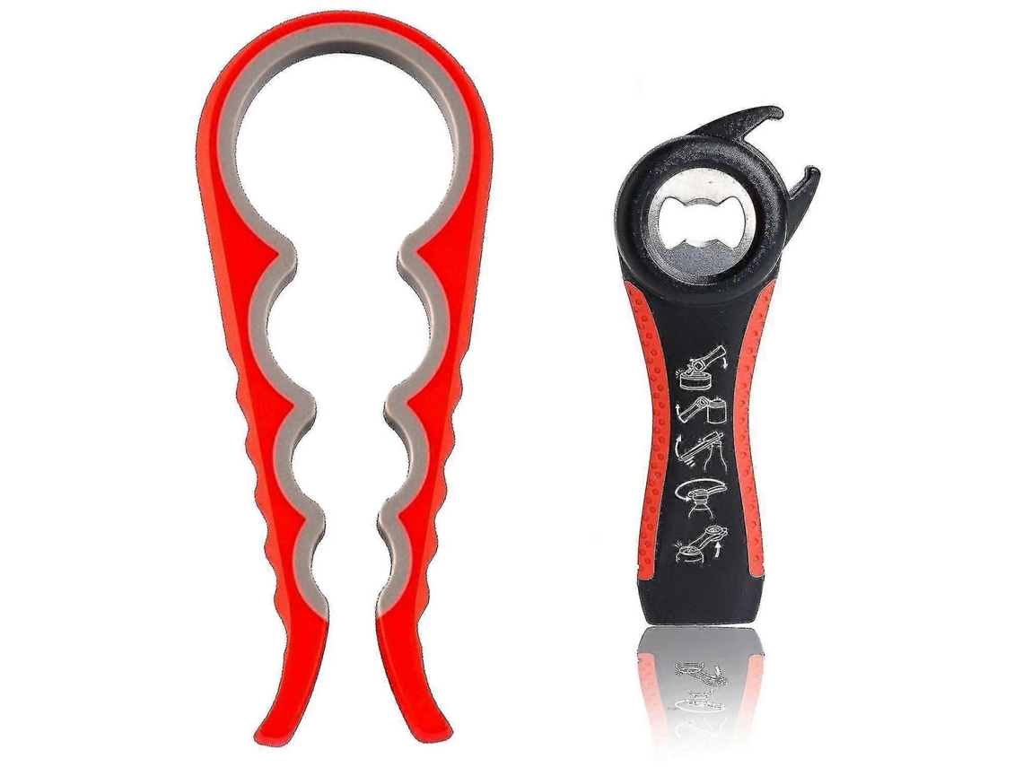 Abridor De Potes E Garrafas Com Pegador De Silicone