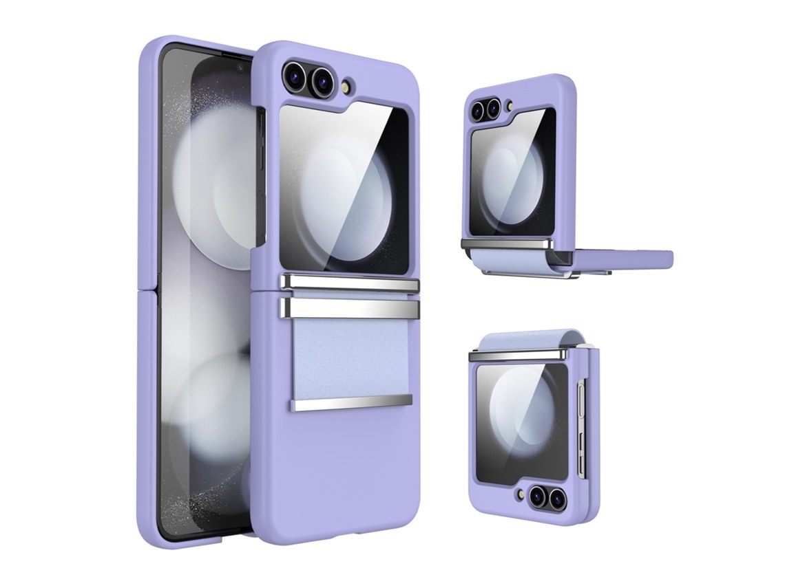 Zsanfs Capa Pele Pu, Cor Roxo