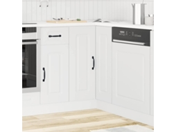 Vidaxl Armário Baixo Canto Cozinha Kalmar Madeira Artificial Branca