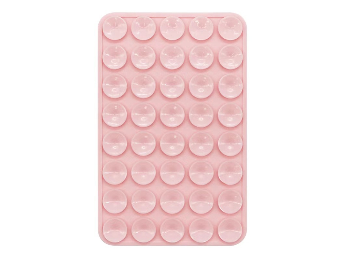 ppsuporte Para Celular Com Ventosas De Silicone, Dupla Face, Mãos-livres, Forte Aderência Para Selfies E Vídeos, Cor: Rosa