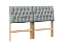 Cabeceira Estofada Cinzento claro 135 Cm MAISON EXCLUSIVE