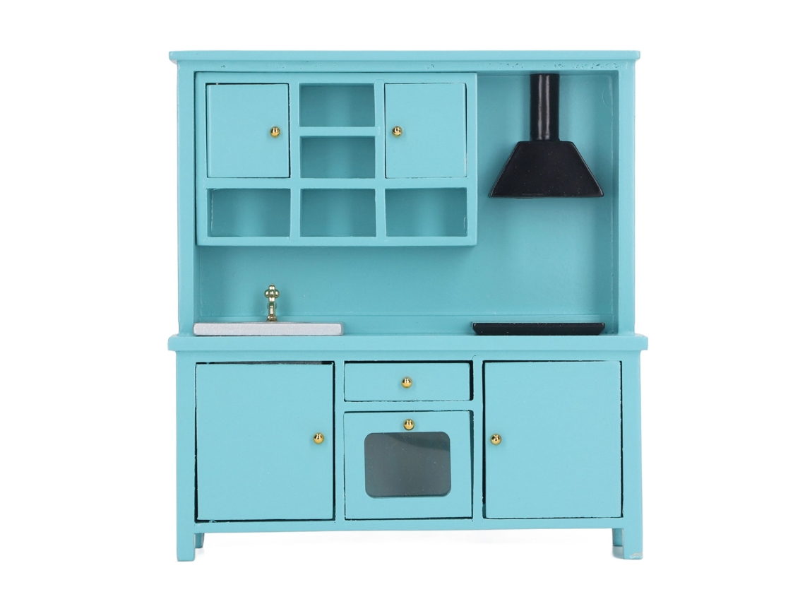 Mali brinquedo de Cozinha de Casinha de Bonecas 1:12 Móveis Miniatura Madeira Bétula para Crianças