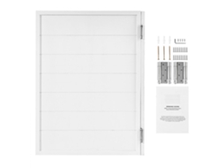 Porta Saloon Branca Em Madeira 805x1060x28mm Com Dobradiças Silenciosas Tekmaquinas