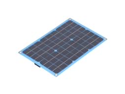 Kit de Painel Solar Flexível 20W 18V para Rv Camping e Senderismo S/MARCA