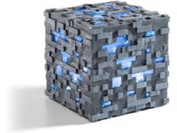 Réplica Diamond Ore com Luz Minecraft 10 Cm